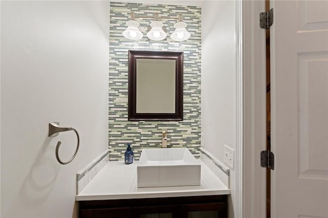 1710 Phenix Ave, Cranston, RI 02921 - bathroom featuring tasteful backsplash and vanity