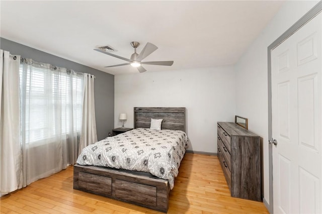 1710 Phenix Ave, Cranston, RI 02921 - bedroom featuring light wood-style flooring and a ceiling fan