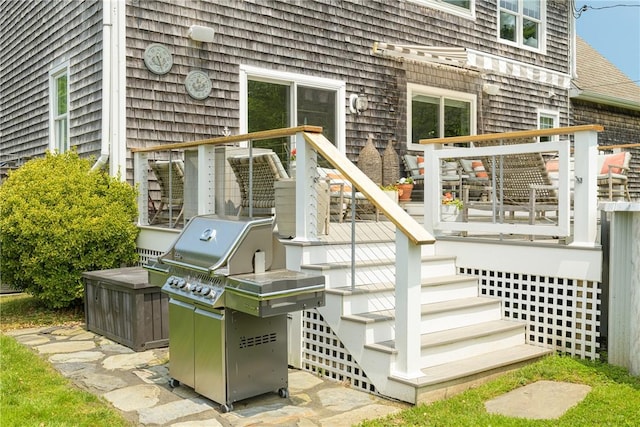 7 Maloney Ln, Middletown, RI 02842 - view of patio / terrace featuring grilling area and a wooden deck