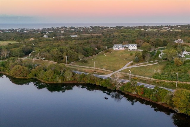 1087 Lakeside Dr, Block Island, RI 02807 - aerial view at dusk of a water view