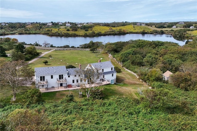1087 Lakeside Dr, Block Island, RI 02807 - view from above of property featuring a nearby body of water