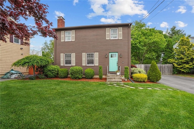 30 Lloyd Phillips Ct, Pawtucket, RI 02861 - view of front of home with a chimney