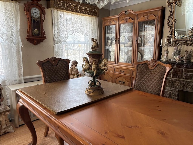259 Park Ave, Woonsocket, RI 02895 - dining space featuring light wood-style flooring
