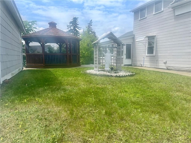 259 Park Ave, Woonsocket, RI 02895 - view of green lawn with a gazebo