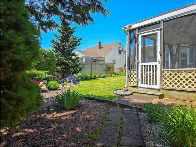 369 Vine St, Pawtucket, RI 02861 - view of yard with a sunroom