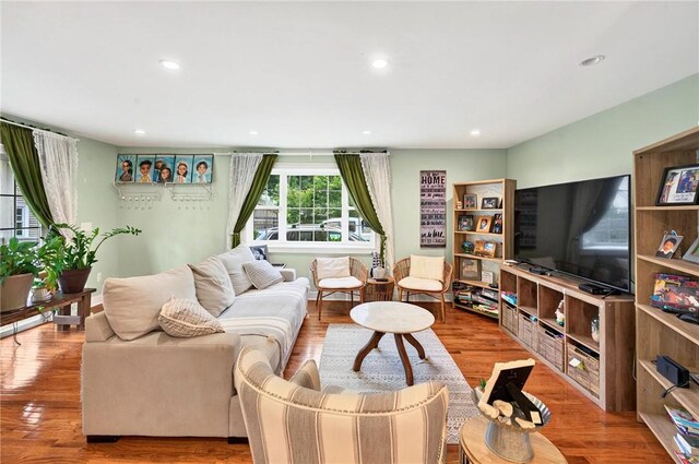 69 Arnold St, Lincoln, RI 02865 - living room with recessed lighting and wood finished floors