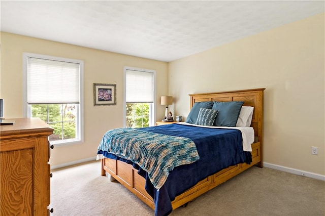 110 Fieldstone Ln, North Kingstown, RI 02874 - bedroom with multiple windows, baseboards, and light carpet
