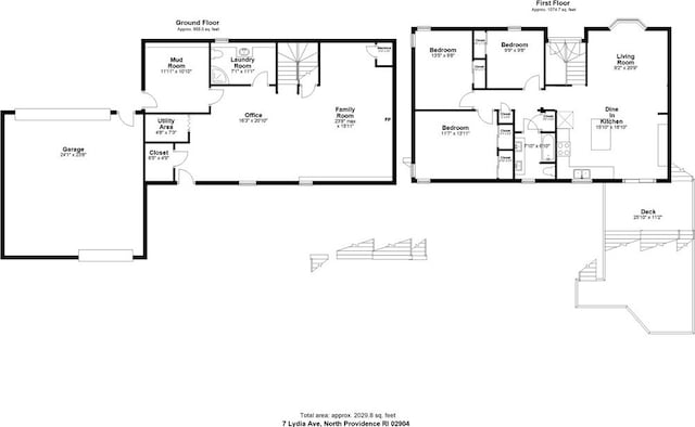 7 Lydia Ave, North Providence, RI 02904 - home floor plan