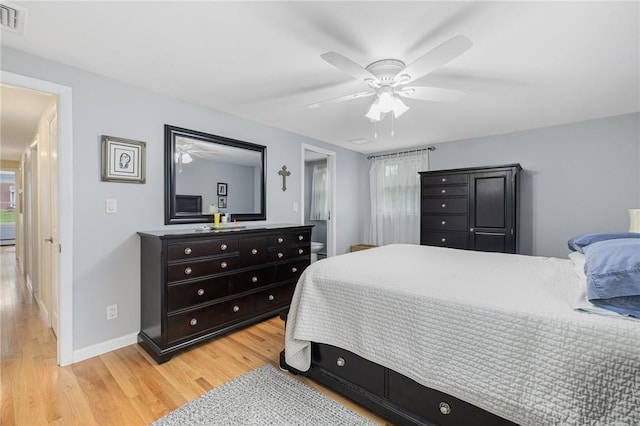 48 Nottingham Dr, Scituate, RI 02831 - bedroom with wood finished floors, baseboards, and ceiling fan