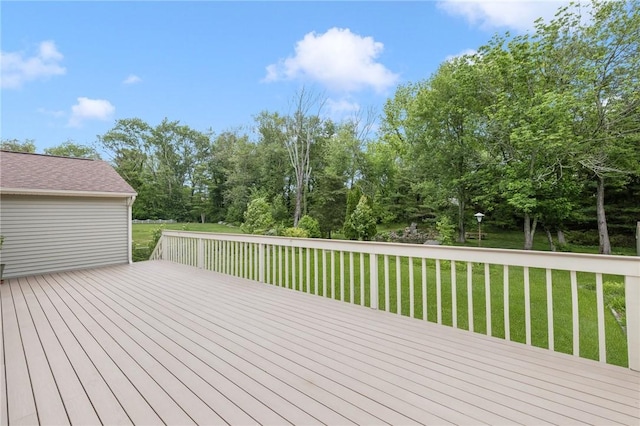 48 Nottingham Dr, Scituate, RI 02831 - deck with a yard and view of scattered trees