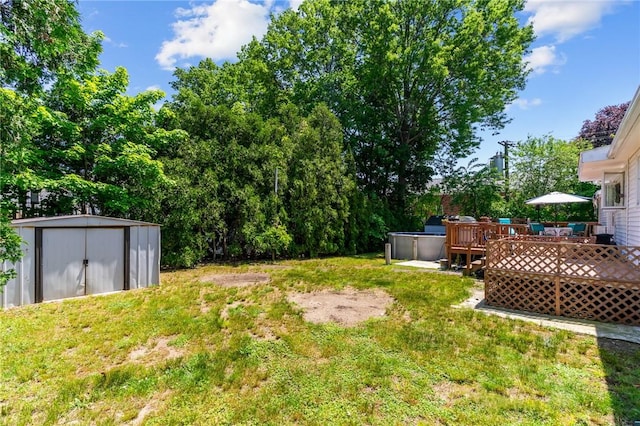 21 High Service Ave, North Providence, RI 02911 - view of grassy yard featuring a wooden deck