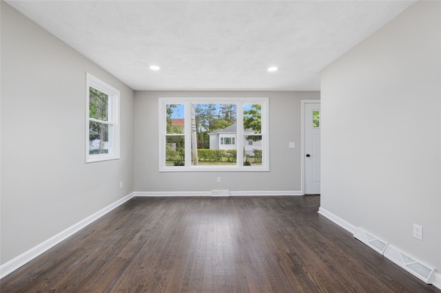 21 Victor Emanuel Ave, Providence, RI 02904 - spare room featuring dark wood-style floors, baseboards, and recessed lighting