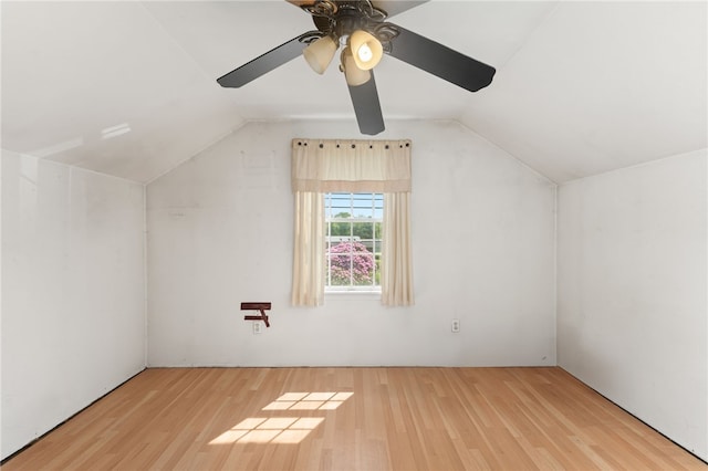 282 Seven Mile Rd, Scituate, RI 02831 - additional living space with wood finished floors, lofted ceiling, and ceiling fan