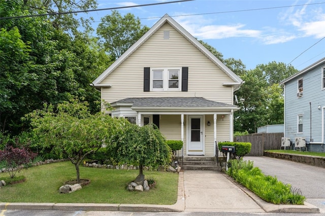 32 N Clarendon St, Cranston, RI 02910 - view of front of house featuring covered porch