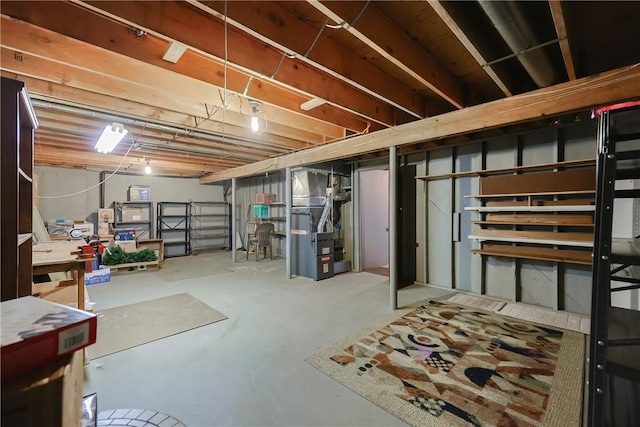 2970 Mendon Rd Unit 53, Cumberland, RI 02864 - unfinished basement with heating unit