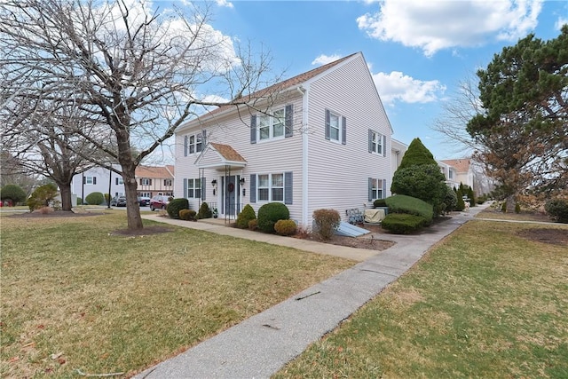 2970 Mendon Rd Unit 53, Cumberland, RI 02864 - view of front of house with a front yard