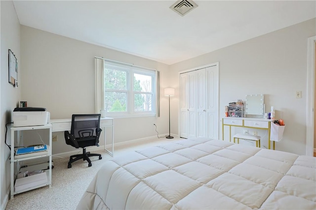 2970 Mendon Rd Unit 53, Cumberland, RI 02864 - bedroom with carpet, baseboards, a desk, and a closet