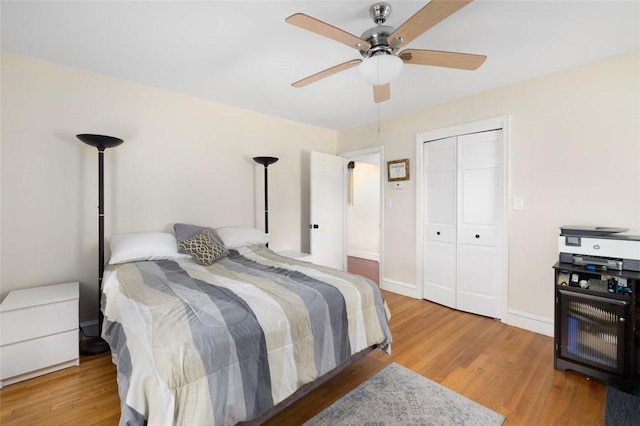 6 Humes Ave, Warwick, RI 02889 - bedroom with wood finished floors, a closet, and a ceiling fan