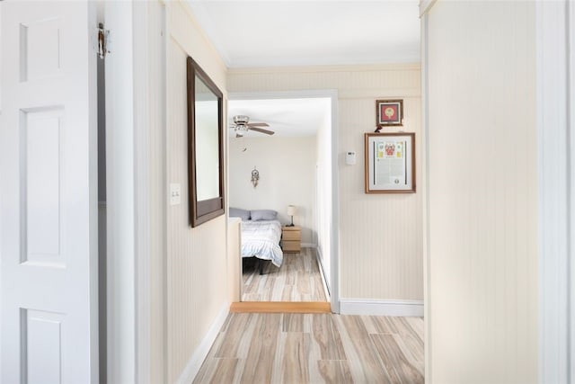 6 Humes Ave, Warwick, RI 02889 - hall with baseboards and light wood-style floors