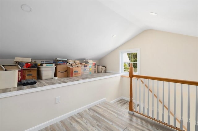 6 Humes Ave, Warwick, RI 02889 - bonus room with wood finished floors, vaulted ceiling, and recessed lighting