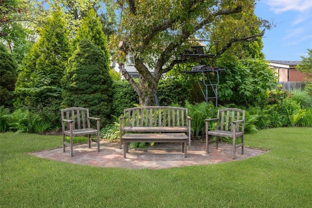 6 Humes Ave, Warwick, RI 02889 - view of green lawn with a patio area