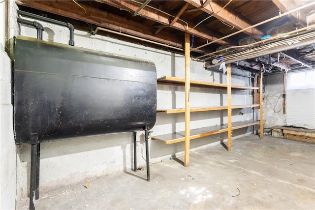 103 Henrietta St, Providence, RI 02904 - unfinished basement with heating fuel