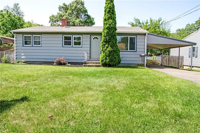 295 Chestnut St, Warwick, RI 02888 - view of front of house with a chimney, entry steps, and driveway