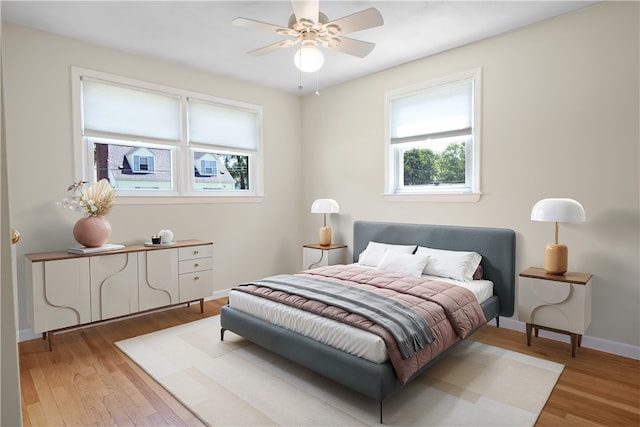 295 Chestnut St, Warwick, RI 02888 - bedroom featuring wood finished floors, baseboards, and a ceiling fan