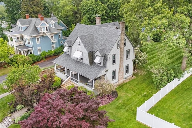59 Woodland Rd, Woonsocket, RI 02895 - view from above of property
