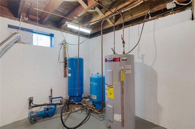 126 Weaver Hill Rd, West Greenwich, RI 02817 - utility room featuring water heater
