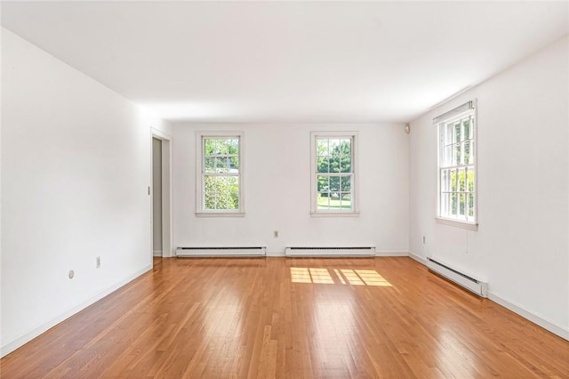 11 Crosswynds Dr, Narragansett, RI 02874 - unfurnished room featuring baseboard heating, light wood-type flooring, and baseboards