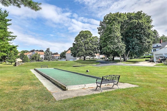2970 Mendon Rd Unit 160, Cumberland, RI 02864 - view of property's community with a game area, a lawn, and a residential view