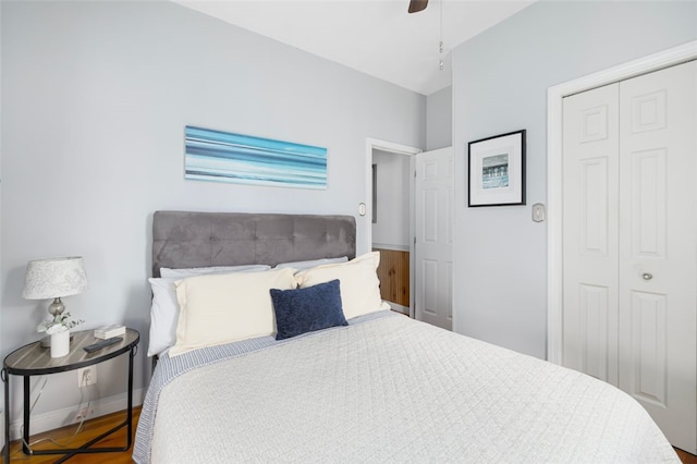 30 Lincoln St, Smithfield, RI 02917 - bedroom featuring a closet, ceiling fan, and baseboards
