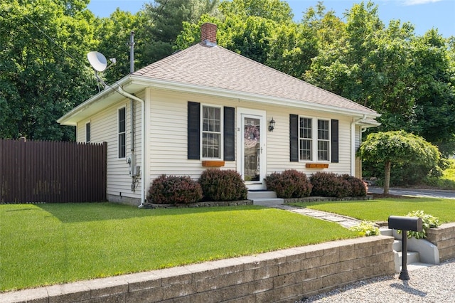 30 Lincoln St, Smithfield, RI 02917 - view of front of home with a chimney and a shingled roof