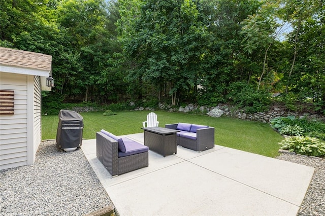 30 Lincoln St, Smithfield, RI 02917 - view of patio featuring an outdoor hangout area