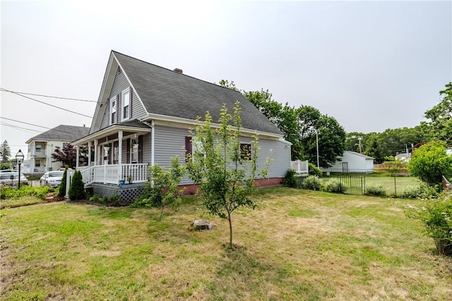 339 Beverage Hill Ave, Pawtucket, RI 02861 - view of side of property with a porch and a shingled roof