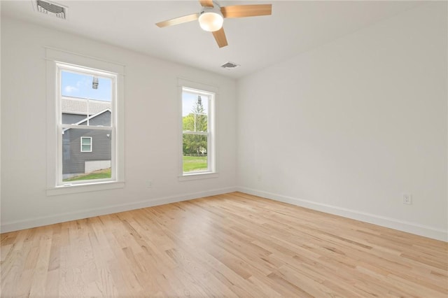 66 Orchard Ave, Johnston, RI 02919 - spare room with light wood-style floors and a ceiling fan