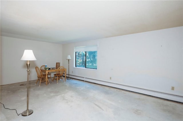 66 Girard Ave Unit 106, Newport, RI 02840 - empty room with baseboard heating and concrete floors