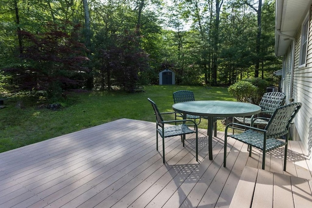 38 Williams Rd, Smithfield, RI 02917 - deck featuring outdoor dining area and a lawn