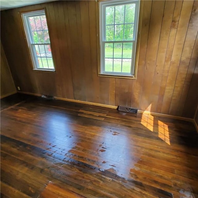 199 Plainfield Pike, Scituate, RI 02857 - spare room featuring hardwood / wood-style floors and wooden walls