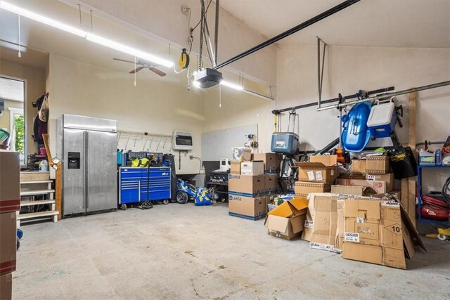 46 Lincoln Dr, Johnston, RI 02919 - garage featuring a garage door opener and heating unit