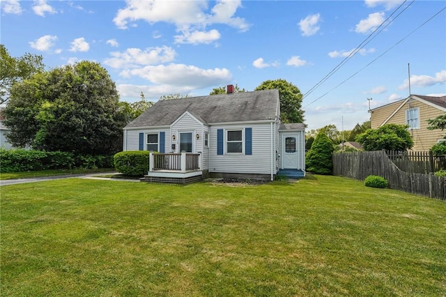 16 King Rd, Middletown, RI 02842 - view of front of property with a chimney