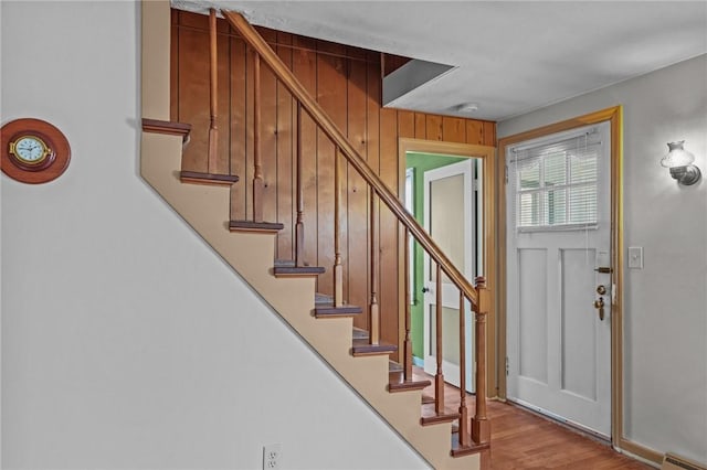 16 King Rd, Middletown, RI 02842 - entrance foyer featuring stairway and wood finished floors