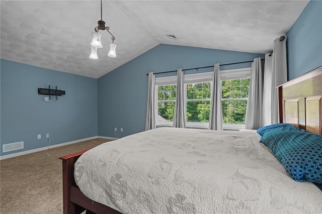510 Westmoreland Ln, North Kingstown, RI 02874 - bedroom with lofted ceiling, carpet flooring, and baseboards