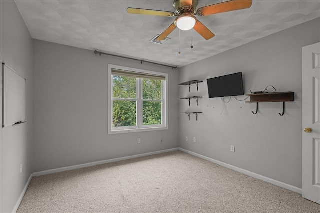 510 Westmoreland Ln, North Kingstown, RI 02874 - carpeted spare room with baseboards and a ceiling fan