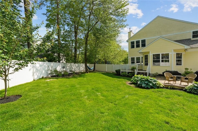 510 Westmoreland Ln, North Kingstown, RI 02874 - view of yard featuring a deck