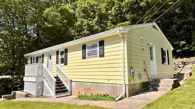 106 Leigh Rd, Cumberland, RI 02864 - view of front of home featuring stairway