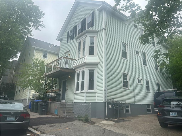 50 E Transit St, Providence, RI 02906 - view of home's exterior featuring a balcony