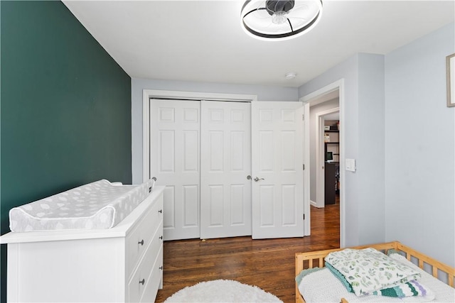 149 Weeden Dr, Warwick, RI 02818 - bedroom featuring dark wood-style floors and a closet