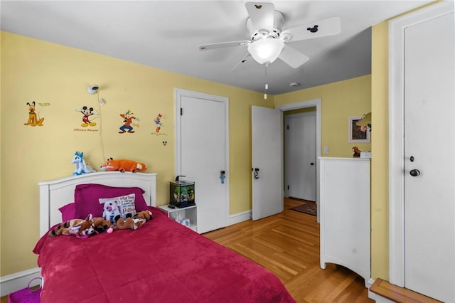 44 Felsmere Ave, Pawtucket, RI 02861 - bedroom with wood finished floors, baseboards, and ceiling fan